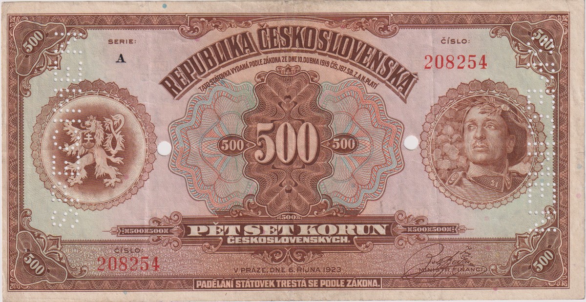 500 Koruna 1923