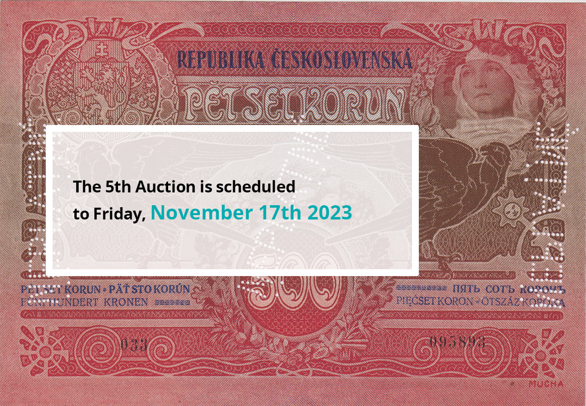 The 5th Auction is scheduled to Friday, November 17th 2023